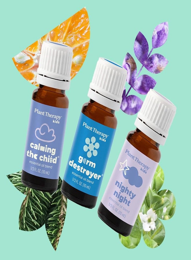 Plant Therapy KidSafe The Essentials Blend Set 100% Pure, Undiluted, Therapeutic Grade, KidSafe Essential Oils for Calming, Sleep, and Immune Support, 10 ml (1/3 oz) Each - Image 3